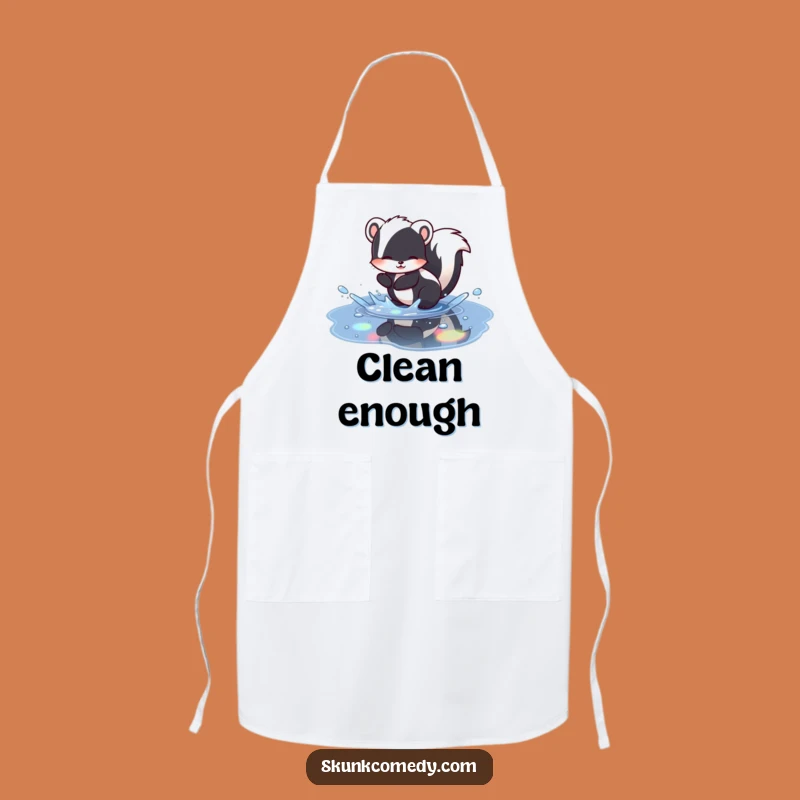 Funny Skunk Rainbow Apron: Cook with Joy and This Humorous Kitchenwear