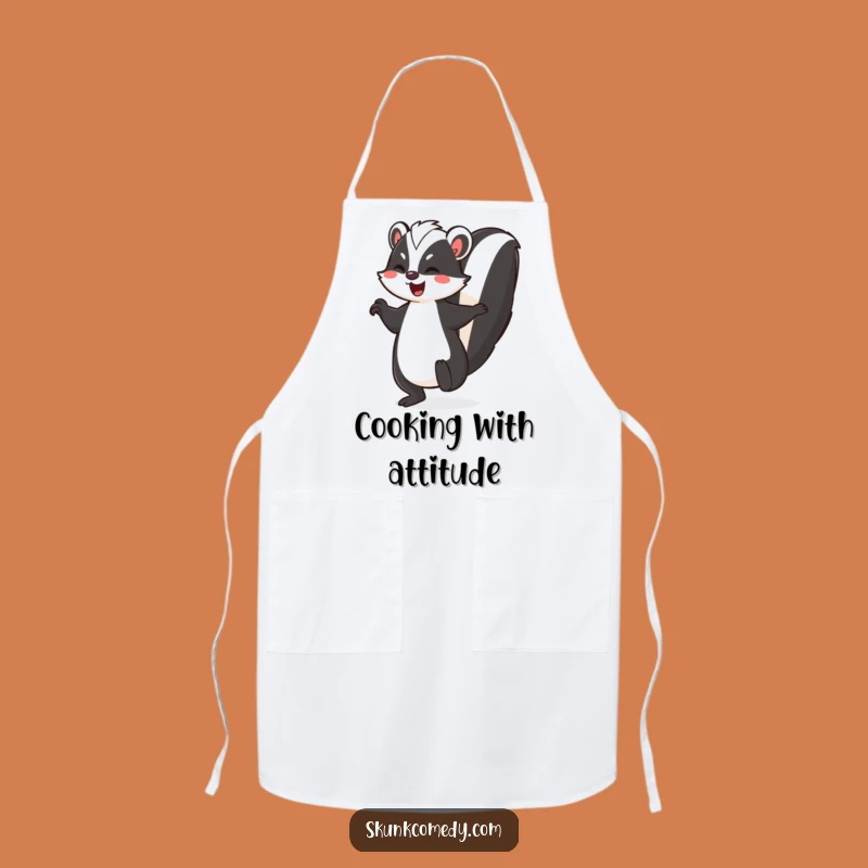 Funny Skunk Jig Apron - Kitchen Dancer's Hilarious Companion Gift