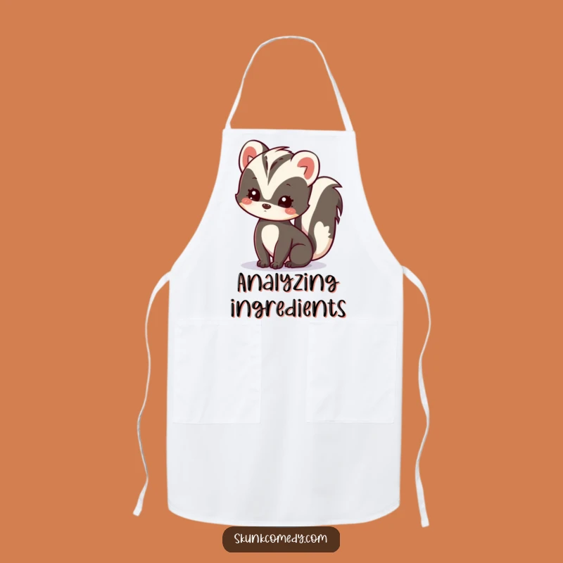 Funny Kawaii Skunk Apron - Charming Curious Skunk Kitchen Wear for Cooking Gift