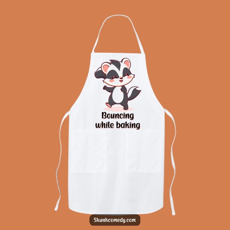 Funny Kawaii Skunk Hop Apron - Cook Up Smiles with Cute Humor!