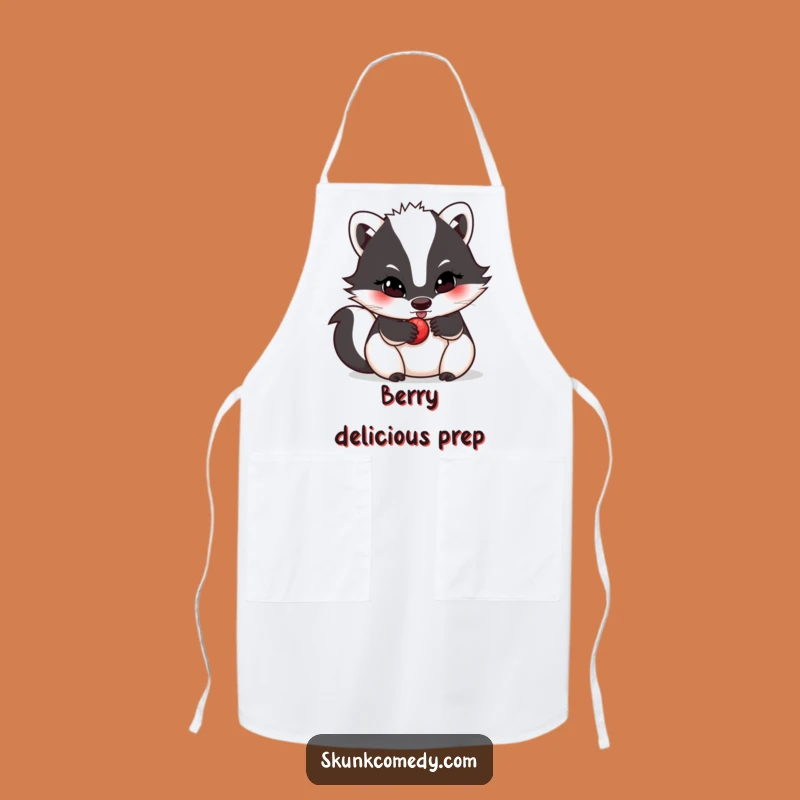 Funny Skunk Berry Apron - Determined Chef Gift