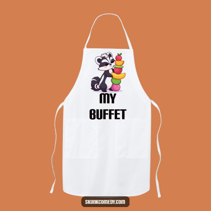 Funny Skunk Fruit Chef Apron: Cook Up Laughs with This Hilarious Kitchen Gift