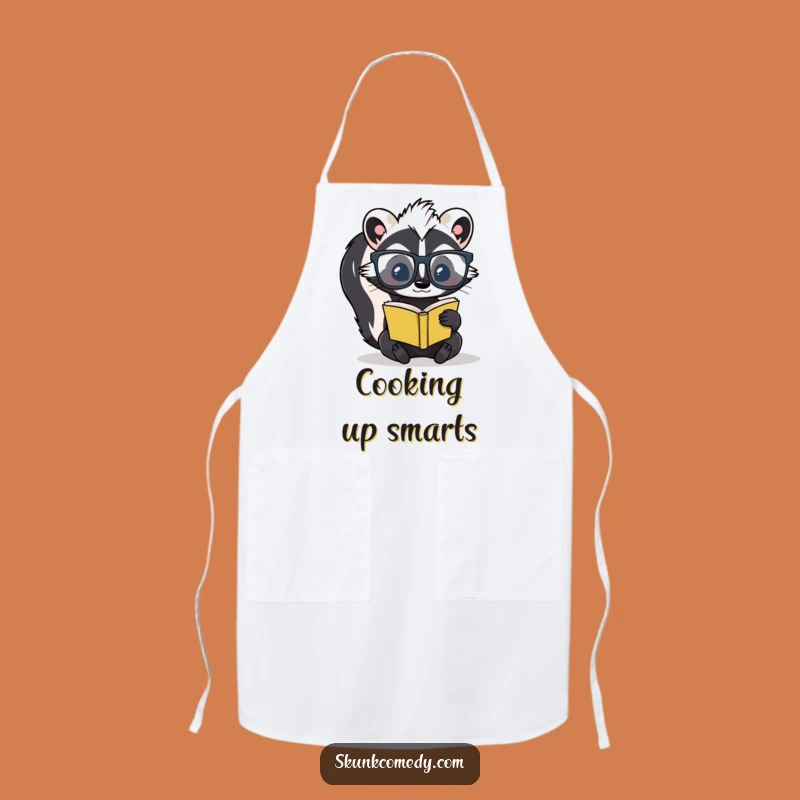Funny Skunk Scholar Apron: Cook Up Stories in Style!