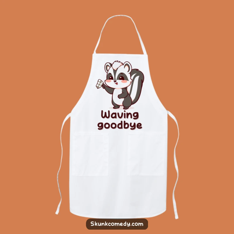 Funny Skunk Farewell Apron: Cook with Cheer and This Humorous Gear
