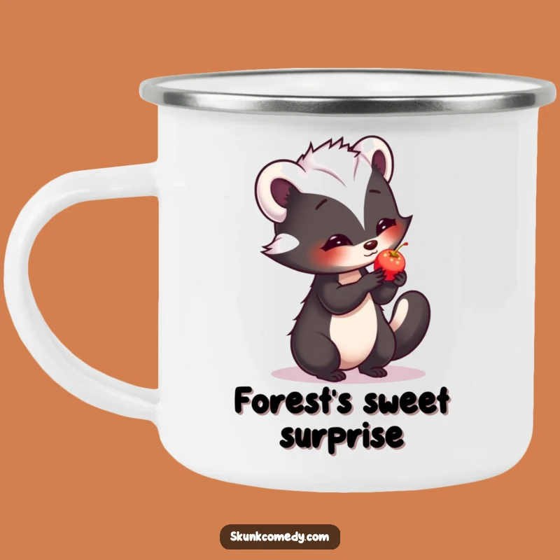Funny Shy Skunk Camping Mug - Gentle Adventures & Comical Skunk Drinkware Gift