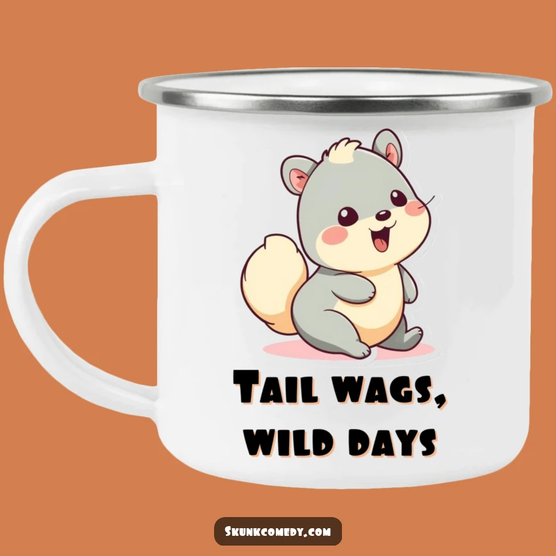 Adventure Funny Creature Camping Mug - Wiggle Tail Delight Gift