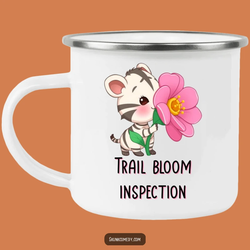 Funny Striped Animal Camping Mug - Curious Sniff - Outdoor Gift!