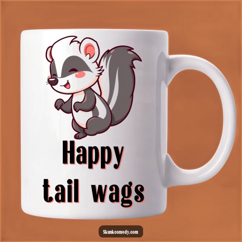 Funny Skunk Jig Mug: Happy Tail Dancer, Perfect Hilarious Gift for Party Animals