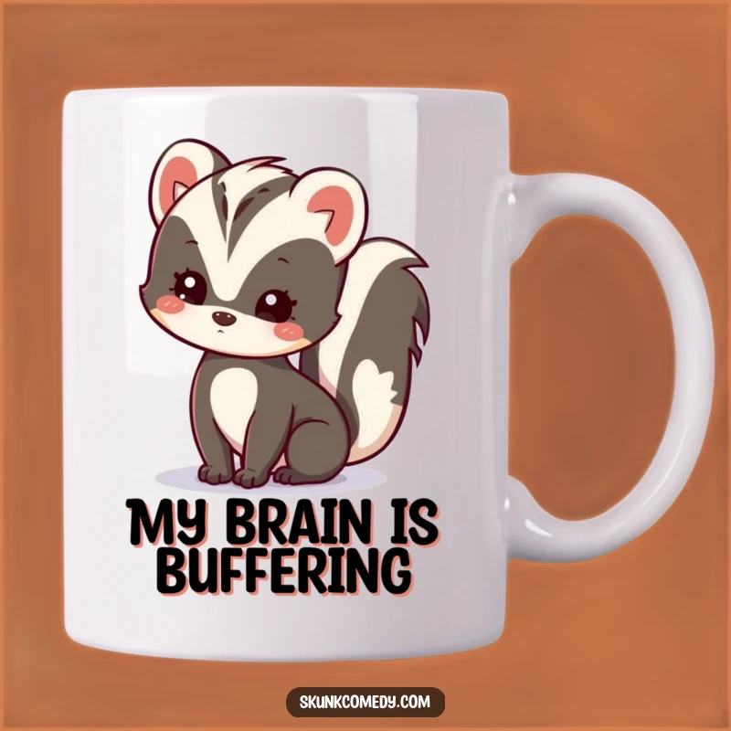Funny Kawaii Skunk Curious Mug - Perfect Gentle Curiosity Gift for Skunk Lovers