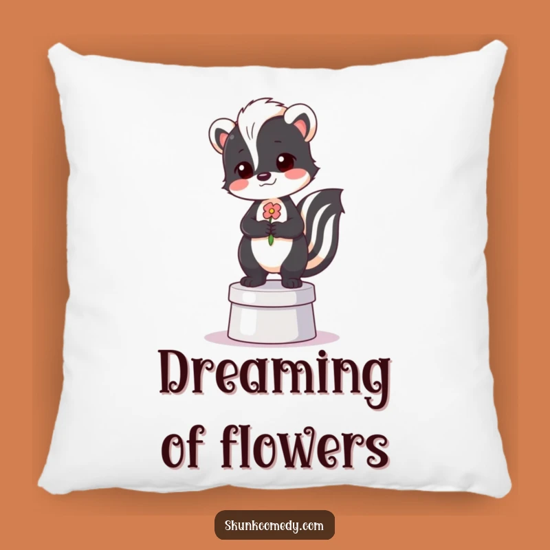 Funny Proud Skunk Pillow - Plush Comfort & Comical Skunk Decor Gift
