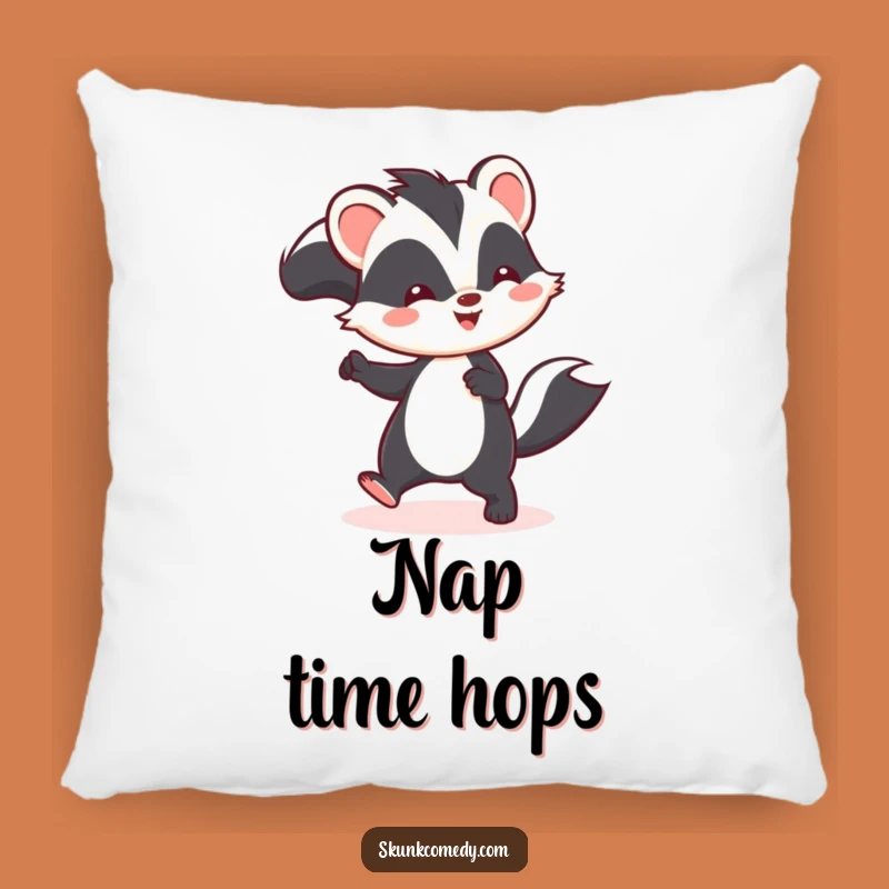 Funny Kawaii Skunk Hop Pillow - Cuddle Up with Cute & Comfy Humor!
