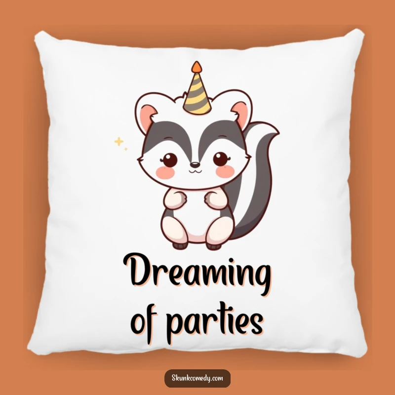 Funny Kawaii Skunk Pillow - Soft Celebration Skunk Cushion for Festive Comfort Gift