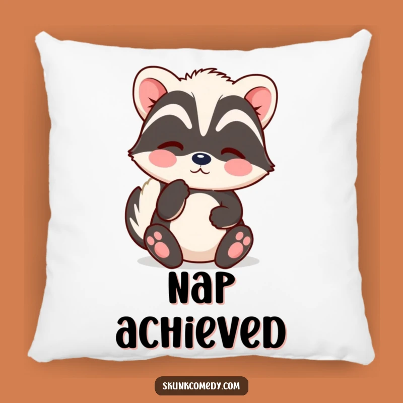 Funny Kawaii Skunk Pillow - Soft Sighing Skunk Cushion for Cozy Relaxation Gift