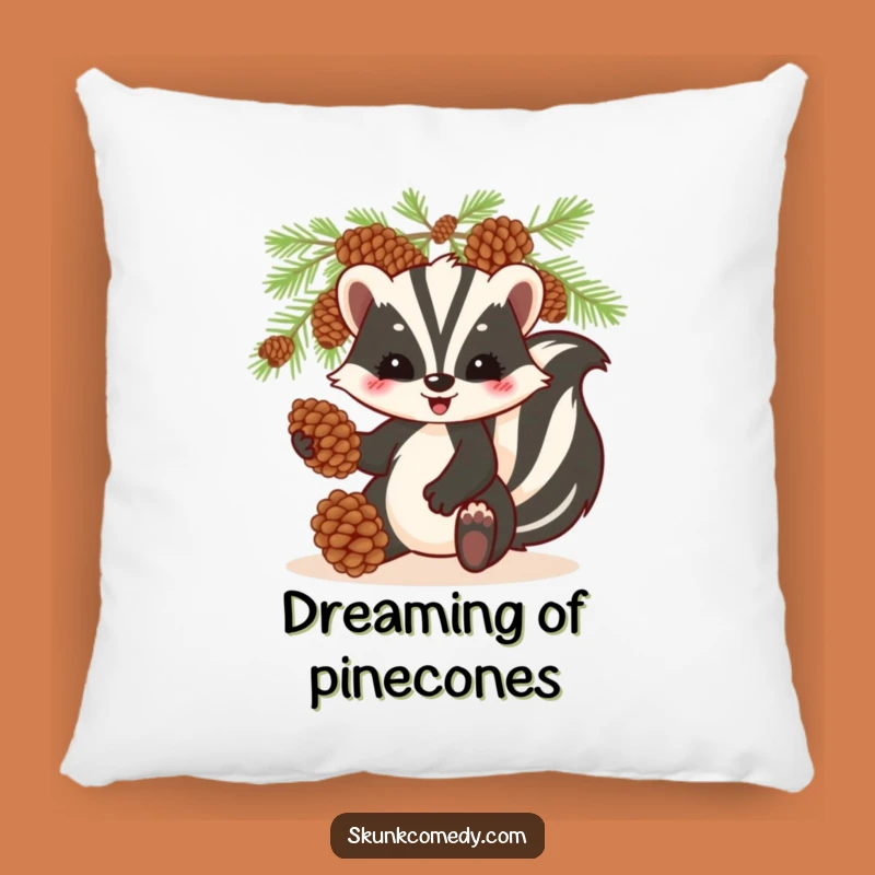 Funny Skunk Juggling Pillow: Cozy Comfort, Hilarious Accent Throw Pillow!