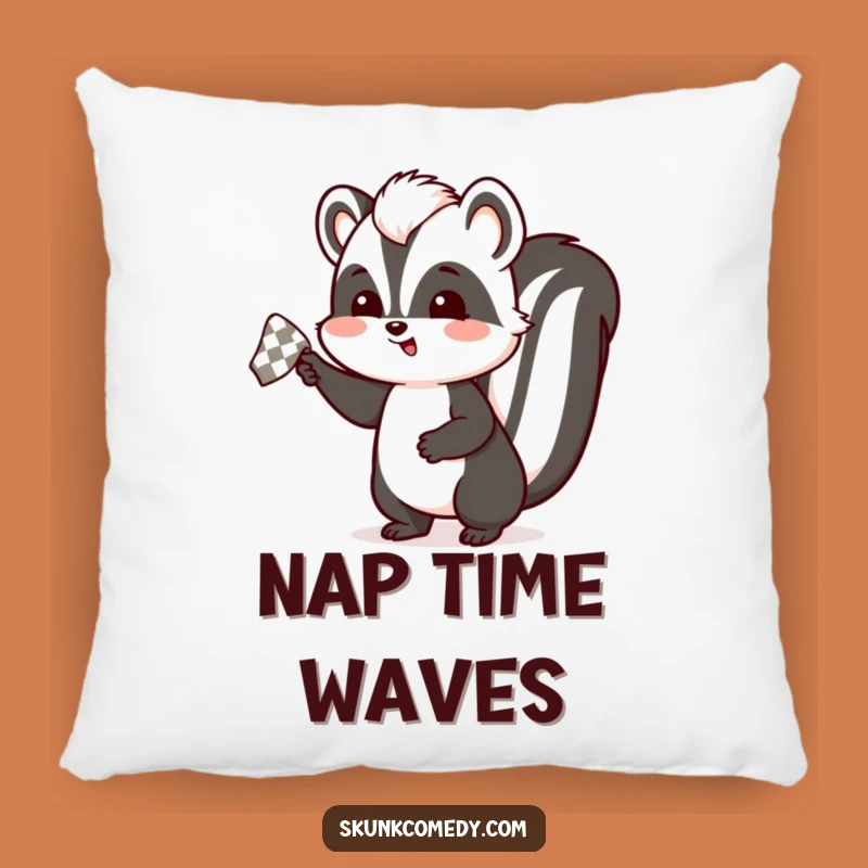 Funny Skunk Farewell Pillow: Cozy Up with This Humorous Accent
