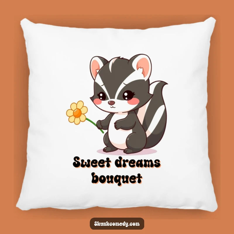 Soft Funny Kawaii Skunk Pillow: Sweet comfort, a cozy funny gift for tender moments.