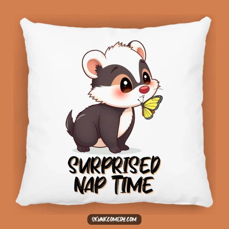 Funny Skunk Surprise Pillow: Cozy Comfort with a Whimsical Twist