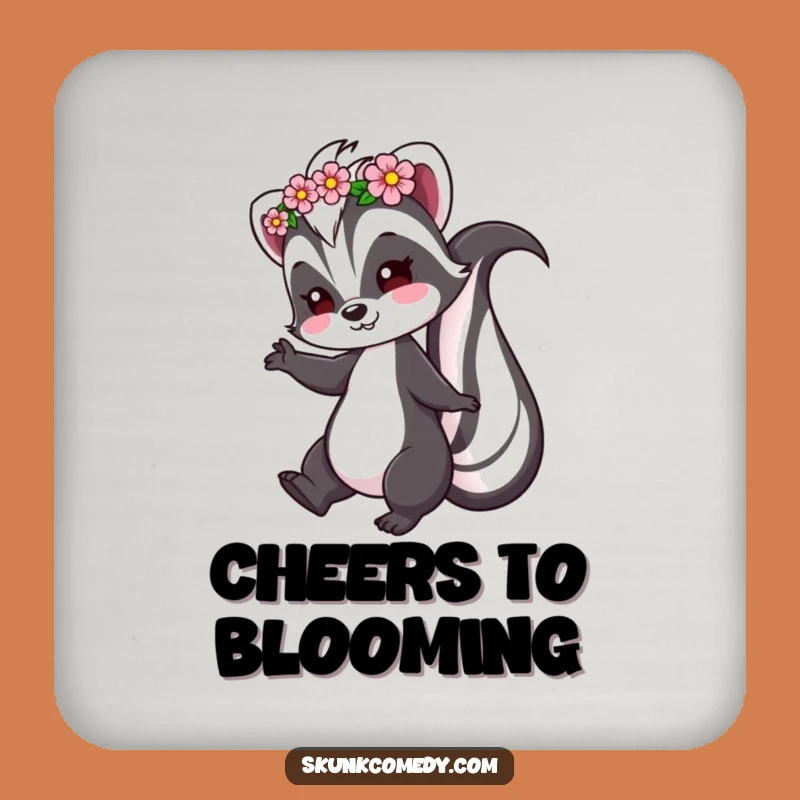 Funny Skunk Drink Coaster: Whimsical Protection Gift