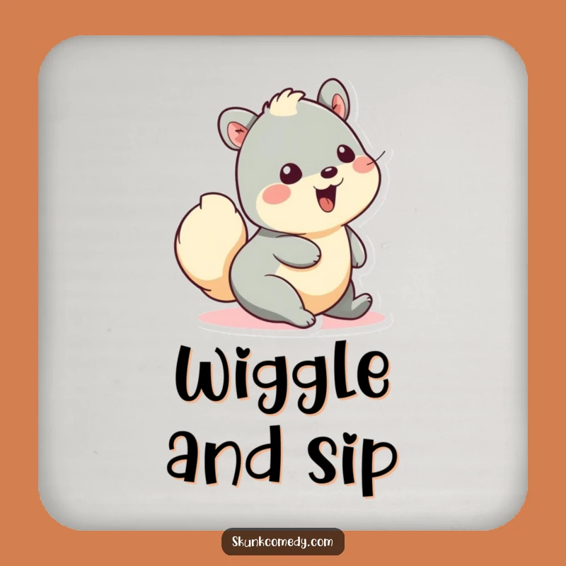 Funny Creature Coaster - Wiggle Tail Delight Protects Surfaces Gift