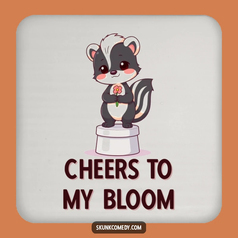 Funny Proud Skunk Coaster - Protect Surfaces with Hilarious Skunk Art