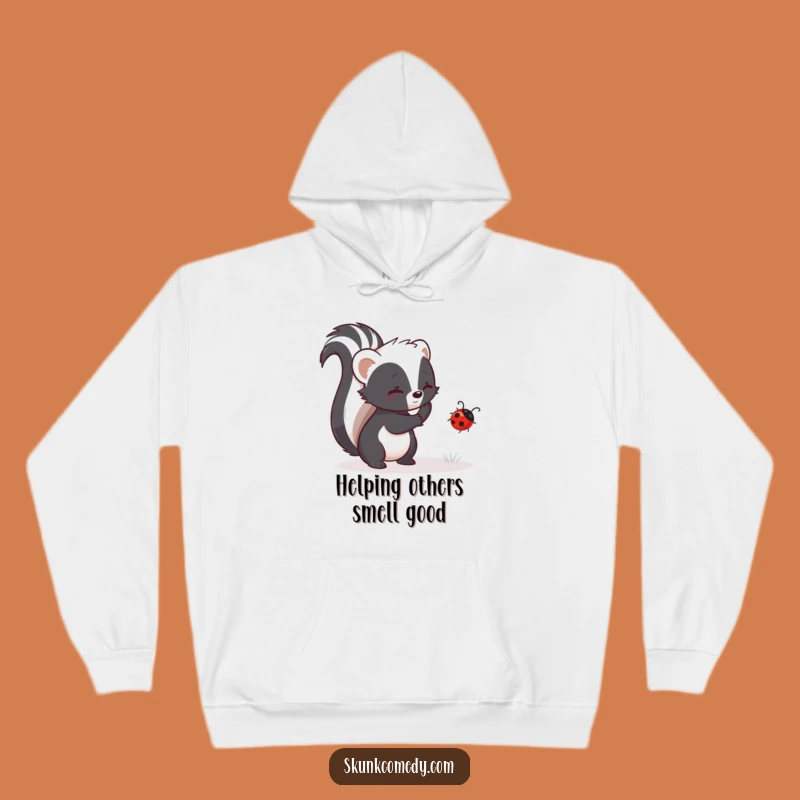 Cozy Funny Helping Skunk Hoodie: Stay Warm and Spread Kindness, A Perfect Funny Gift!