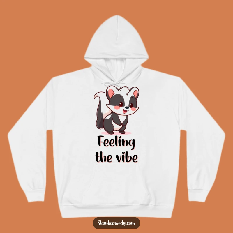 Funny Kawaii Skunk Hoodie - Cozy Happy Tail Skunk Sweatshirt for Gift Comfort