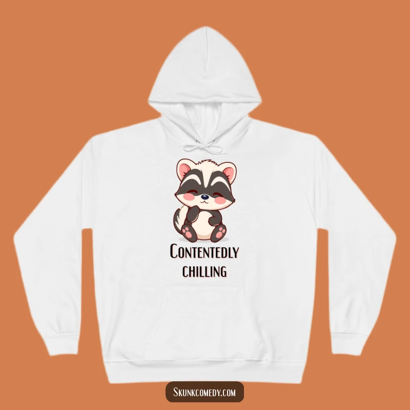 Funny Kawaii Skunk Hoodie - Soft Sighing Skunk Sweatshirt for Ultimate Comfort Gift