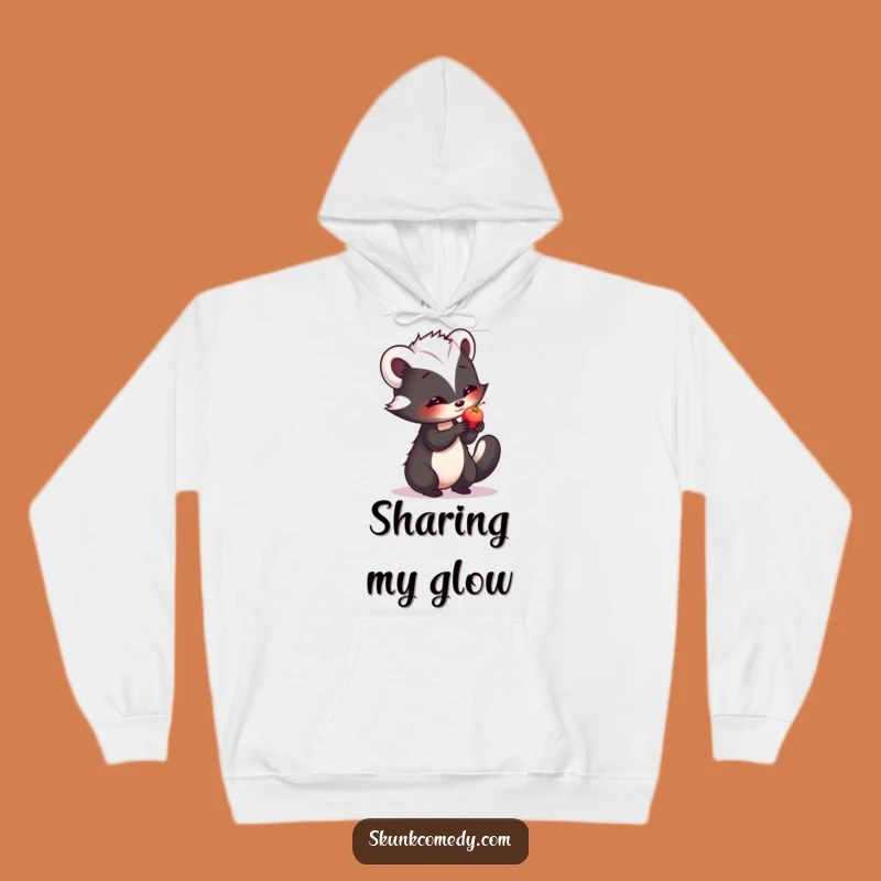 Funny Shy Skunk Hoodie - Cozy Comfort & Comical Skunk Hug Gift
