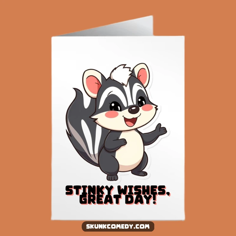 Free Printable Birthday Skunk Card: Funny Printable Downloadable Gift for Smiles