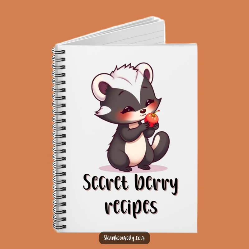 Funny Shy Skunk Notebook - Jot Down Sweet Thoughts & Hilarious Skunk Gift