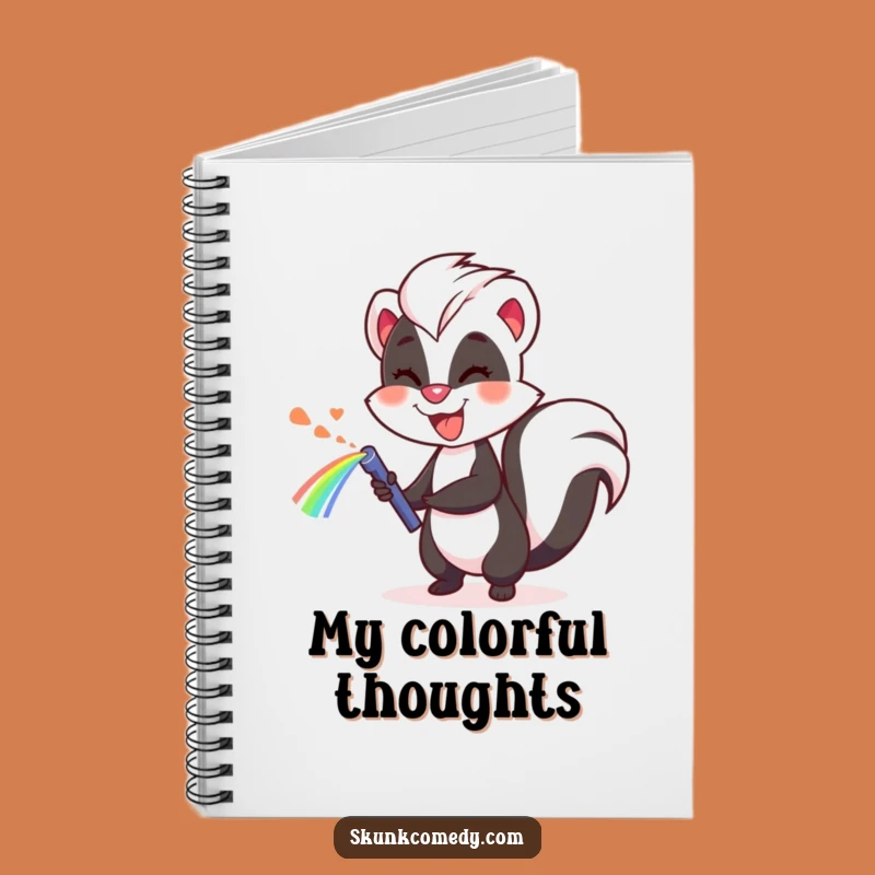 Funny Skunk Rainbow Notebook: Jot Down Ideas with Hilarious Flair!