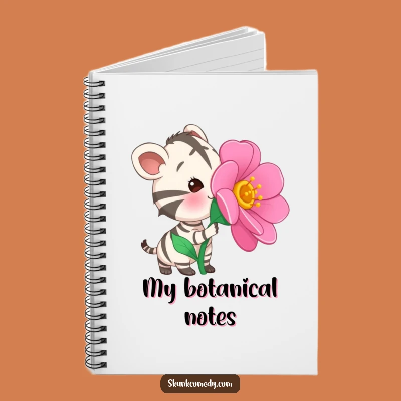 Funny Striped Animal Notebook: Curious Flower Cover - Journal Gift!