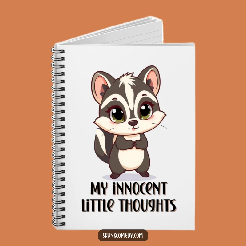 Funny Innocent Skunk Skip Notebook: Jot Down Joyful Thoughts With This Cute Skunk