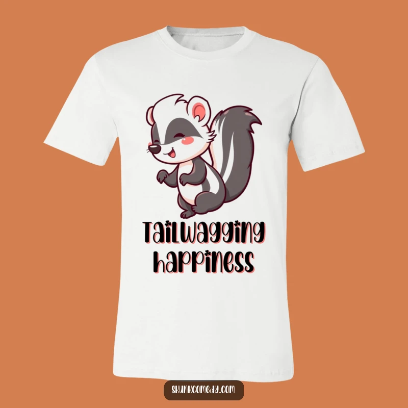 Funny Skunk Jig T-Shirt: Happy Tail Dancer Tee, Hilarious Party Animal Gift