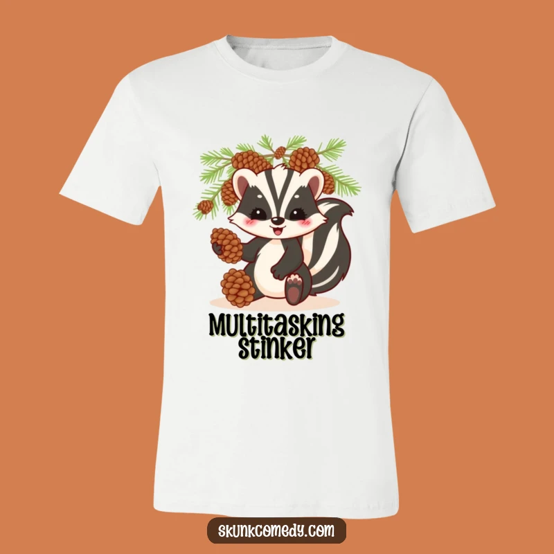 Funny Skunk Juggling T-Shirt: Wearable Fun, Hilarious Outdoor Gift!